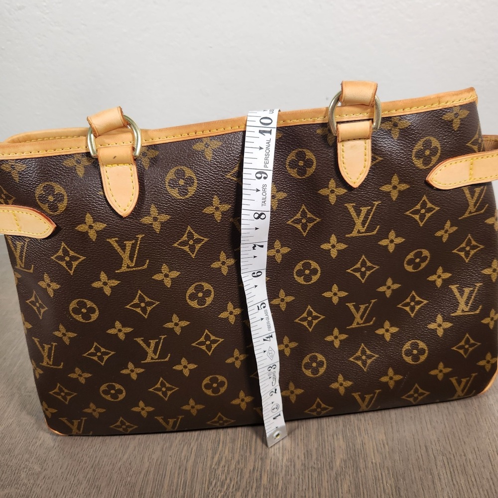 COA Louis Vuitton Monogram Batignolles Horizontal Bucket Tote Bag Brown Purse - Picture 14 of 16